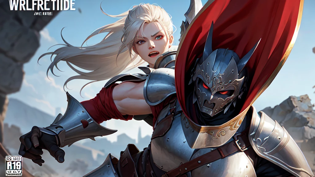 cover of a game, written CLT, Warrior woman in armor.
