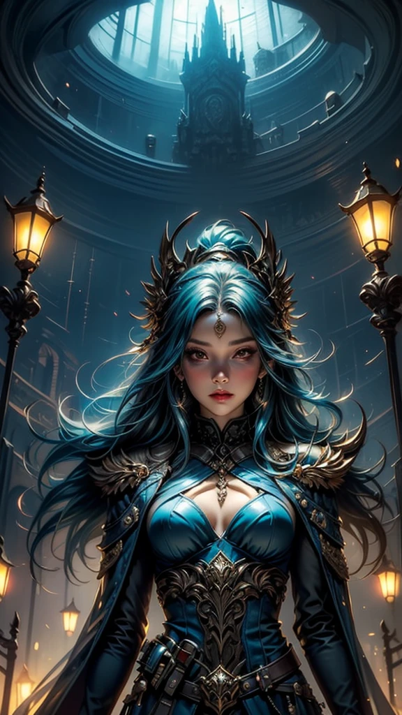 Glass dome, a woman Admiring the dome, illuminated fantasy city, light behind the woman, against light, hyper details, maximum resolution 32k ultra, UHD, masterpiece, exaggerated lights, fantasy city, art style,