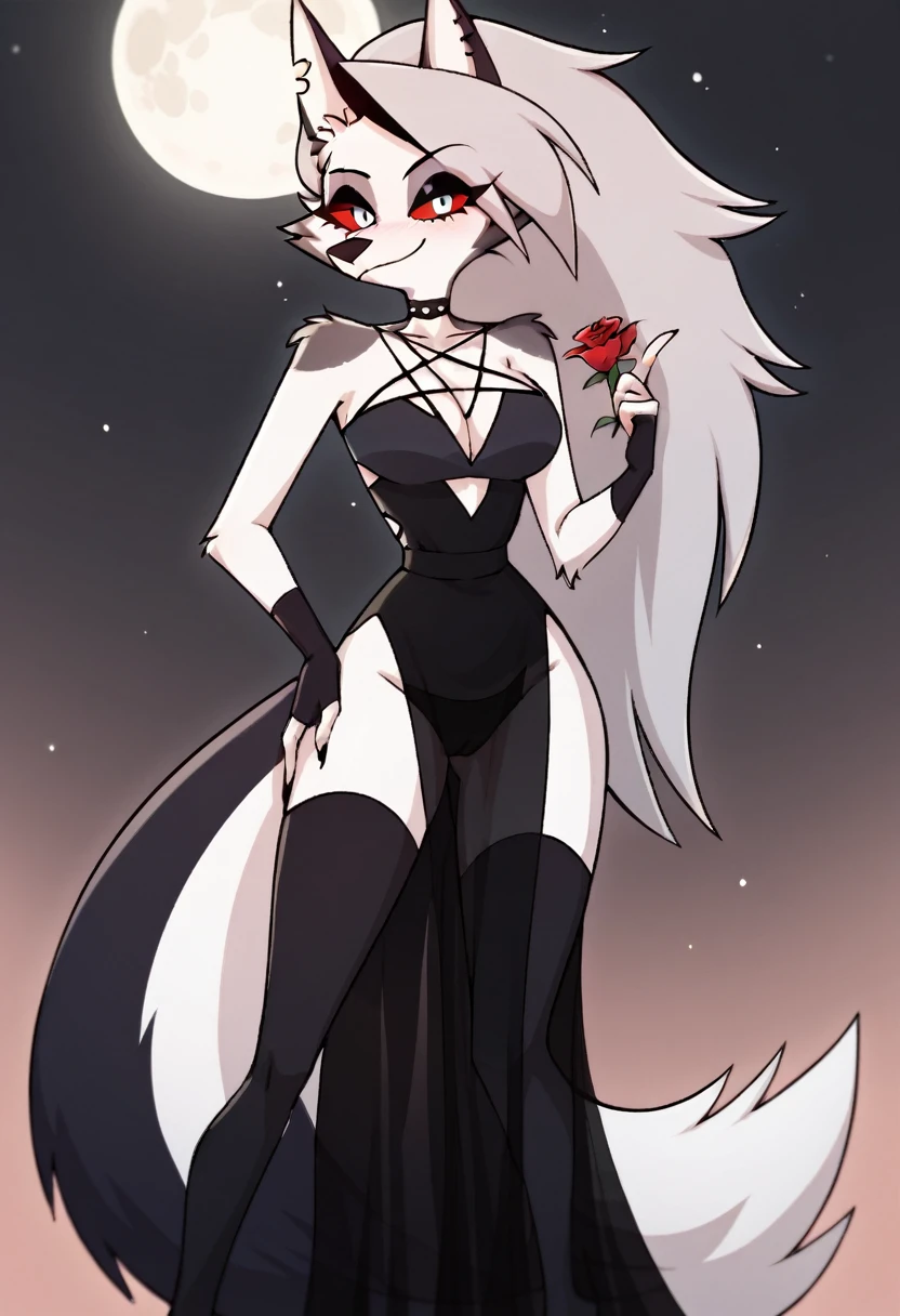 score_9, score_8_up, BREAK, source_anime, (1girl, solo), uncensored, perfect body, slim, thigh highs, fingerless gloves,
anthro, furry, pose, cleavage, spreading cameltoe, blush, smirk, rose garden, full moon, sexy pose, sexy black gown, sexy black gown, sexy black gown, sexy black gown, sexy black gown, sexy black gown, sexy black gown, sexy black gown
Loona \(Helluva Boss\), 