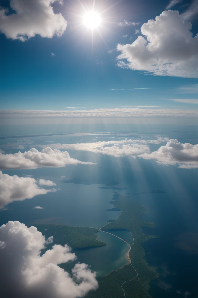 “God said, “Let there be an expanse of air between the waters and let the expanse separate the waters from the waters.” God created the expanse. and separated the waters that were under the expanse from the waters that were above the expanse. So it is. God called the expanse of heaven heaven. There was evening and morning on the second day.”
