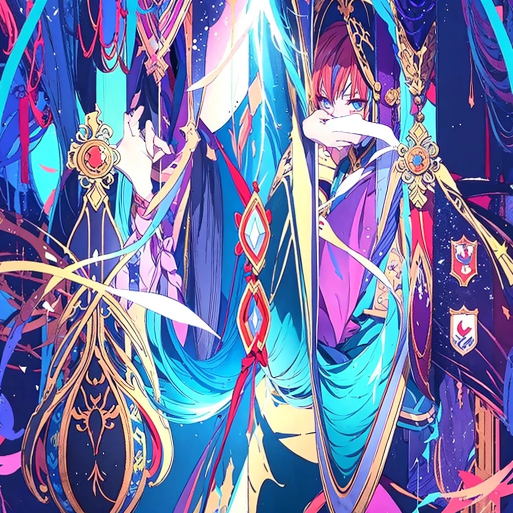 Draw anime fate grand order, divided into 7 classes, Thai theme.