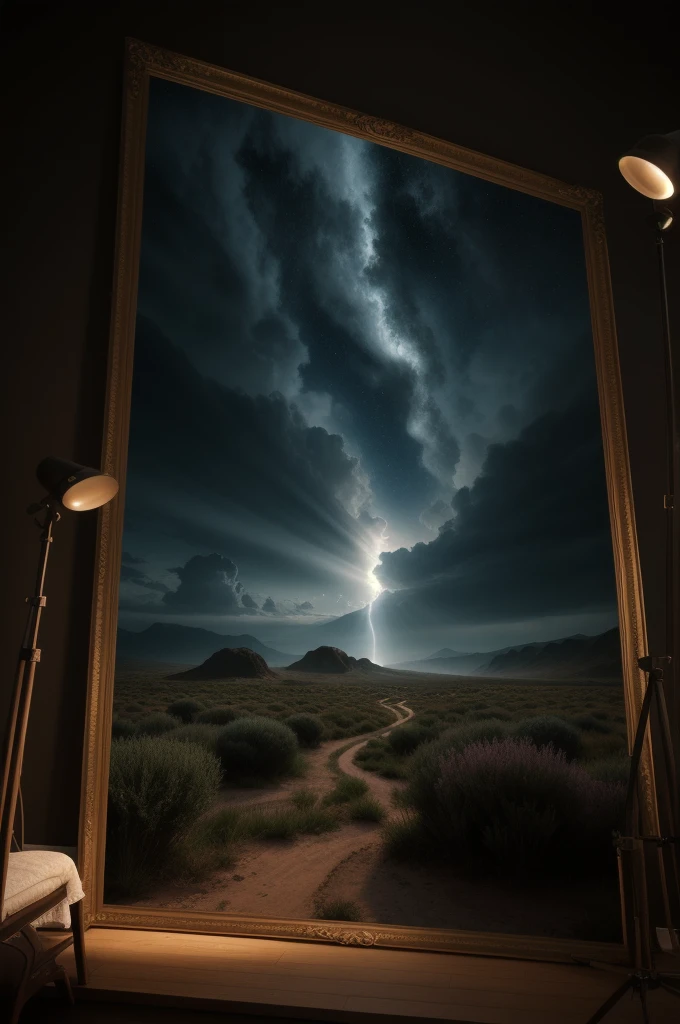a dramatic scene of the creation of the world by God, hyper realistic 3D render, intricate details, dramatic lighting, vibrant colors, cinematic composition, glowing light rays, divine presence, religious awe and wonder, dramatic landscape, dramatic skies, best quality, 8k, highres, masterpiece, ultra-detailed, realistic, photorealistic, photo-realistic, HDR, UHD, studio lighting, ultra-fine painting, sharp focus, physically-based rendering, extreme detail description, professional, vivid colors