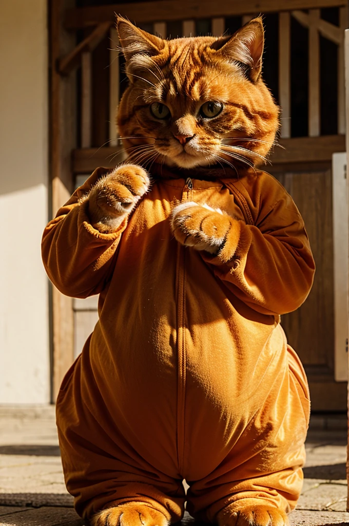 cute fat orange cat