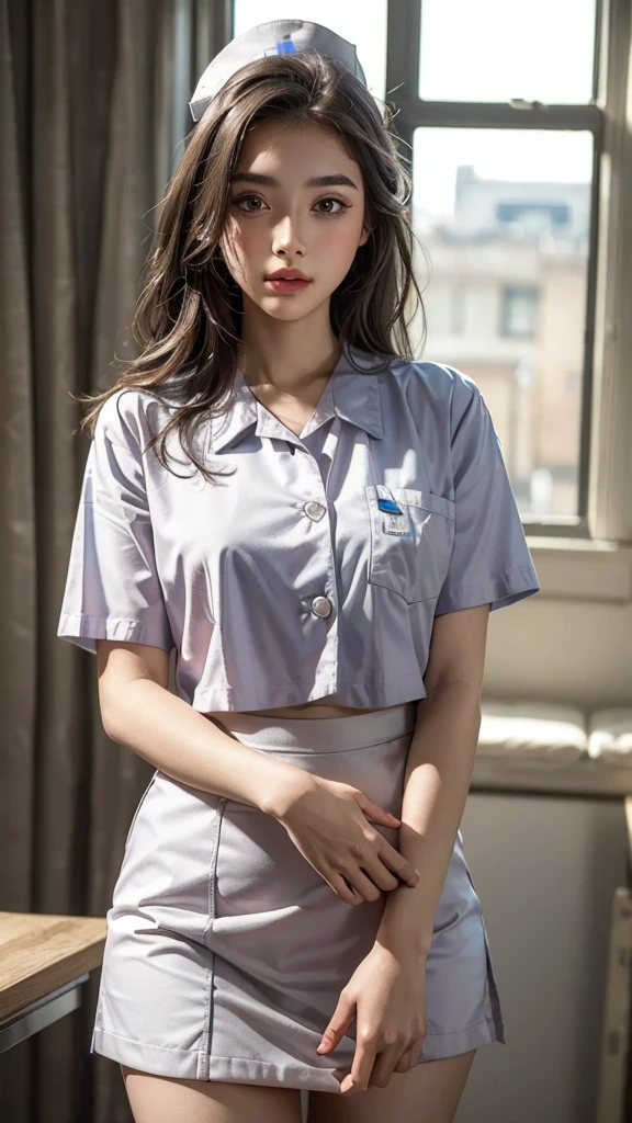 (Sillamäe:1.5), A slender, ​masterpiece, top-quality, Raw foto, Photorealsitic, faces, Incredibly absurd, beautiful a girl, cute little,Short messy hair, depth of fields, hight resolution, ultra-detailliert, finely detail, ighly detailed, extremely detailed eye and face, Sharp pupils, Realistic pupils, foco nítido, Cinematic lighting,Schoolgirl Uniform、Sitting on legs bending the knees、White panties are visible from the skirt、no-bra、Loose and large shirt、Shoulders are visible、Nipple bumps、10years old girl、shirt wet、The shirt is peeling off and the sexy collarbone is revealed.、From  above、Nothing is worn under the shirt、