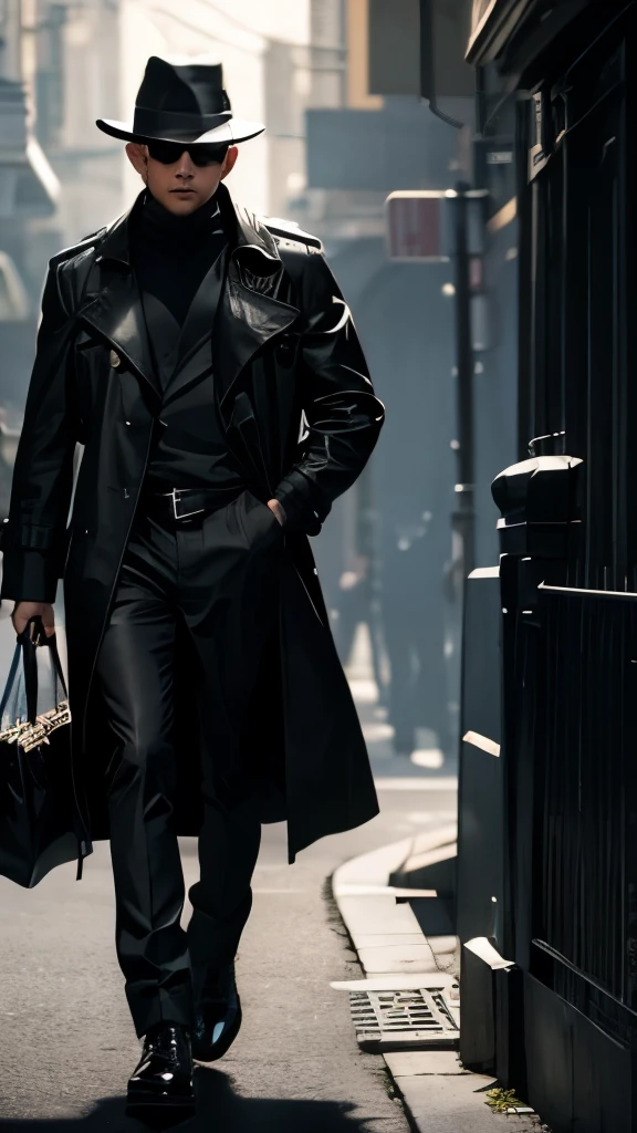 Black Trench Coat, Shady Salesman