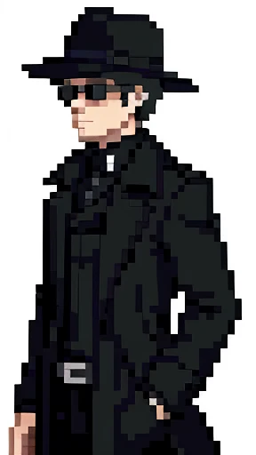 Black Trench Coat, Shady Salesman