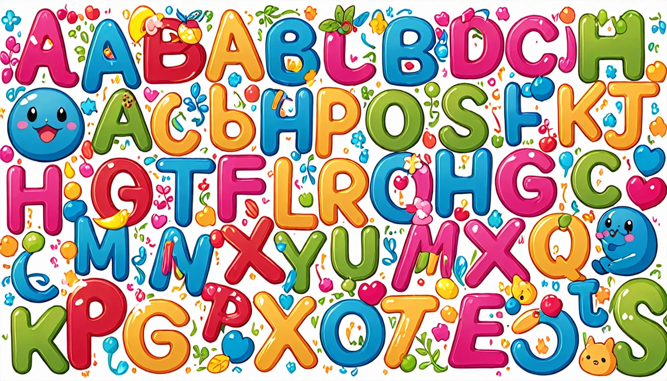 cute、alphabet