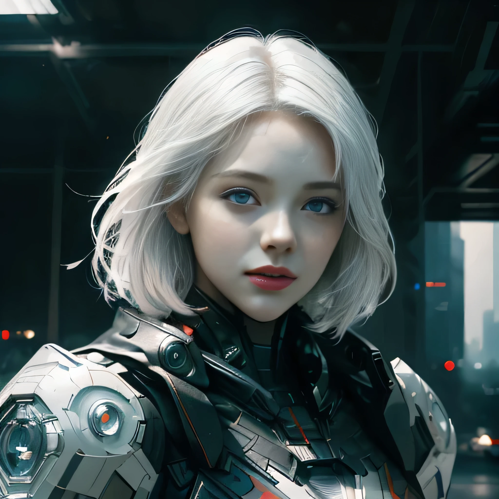 (1 girl:1.3), Alone, (((Very detailed face)))), ((Very detailed eyes and face.)))), beautifuls detalles ojos, body parts__, Official Art, unified 8k wallpaper, super detailed, beautiful and beautiful, beautiful, Masterpiece, Best Quality, Original, Masterpiece, super fine photo, Best Quality, super high resolution, realistic realism, sunlight, Full length portrait, extraordinary beauty, dynamic pose, delicate face, vibrant eyes, (FROM THE FRONT), He wears a Spider-Man suit., red and black color scheme, spider, fondo muy detallado del Ceiling de la ciudad, Ceiling, with city views, detailed face, detailed complex busy background, disordered, gorgeous, milky white, very detailed skin, realistic skin details, visible pores, clear focus, volumetric fog, 8k hd, DSLR, high quality, film grain, White skin, photographic realism, lomography, Futuristic dystopian megalopolis, translucent, eyes looking at the camera, Big , short hair,white hair ,full body,mecha,cyborg,robotic,long hair 