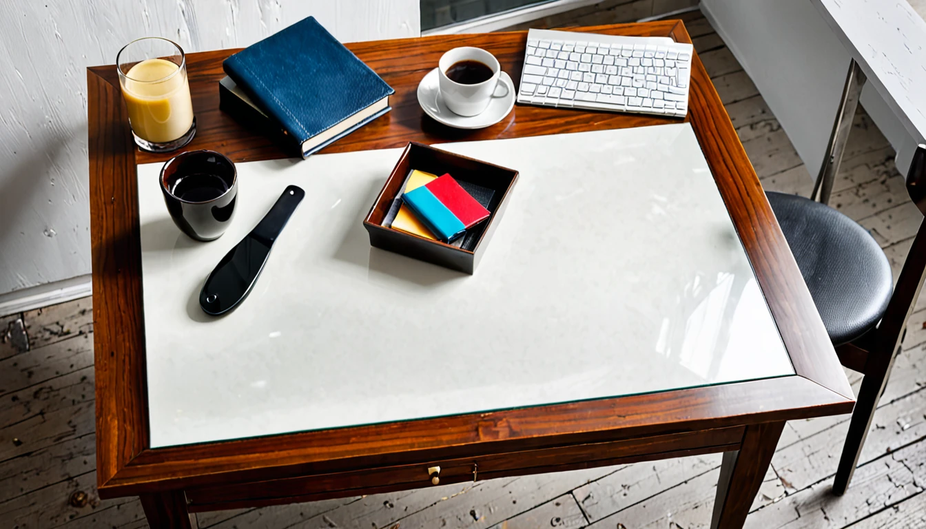 Small table with things on top. suspense image