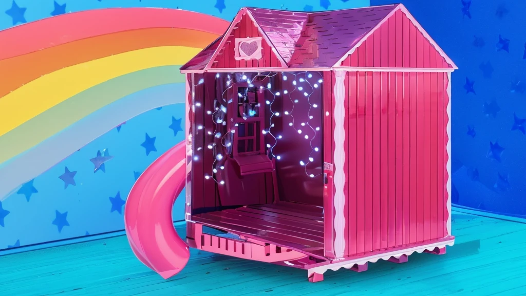 3d style, simplified design, 3d render, glossy texture, smooth 3d model, multiple light sources, rim light, sharp post effects render, (glossy plastic texture with multiple big light probe refractions), perfect cgi, smooth silhouette, high intensity refraction, (super glossy material), most beautiful vfx , blue background, plastic refractions, realistic, 4k, high resolution, rim light, photo shoot, commercial photo, profile shot, 4k, rim light, high resolution, 4k, glossy texture, smooth 3d model, multiple light sources, rim light, sharp post effects render, (glossy metallic texture with multiple big light probe refractions), perfect cgi, cgi art created only with gradients, smooth silhouette, high intensity refraction, (super glossy chrome material), most beautiful vfx, blue background, chrome metal refractions, multiple light sources, rim light, sharp post effects render, perfect cgi, digital art, detailed digital art, reflective, best quality, 4k, masterpiece:1.2, ultra-detailed, realistic, vivid colors, dark and moody lighting, The image of the highest quality, ensuring every detail is showcased perfectly. It in 4k resolution, allowing viewers to immerse themselves in the richness of the colors and intricate details. The realistic rendering. under the spotlight, reflecting, high-resolution image, realistic rendering, dark background, and rim light photorealistic The image features three characters standing in front of three houses. The characters are a red-haired mermaid, a purple cat, and an orange dog. They are each holding a yellow maraca