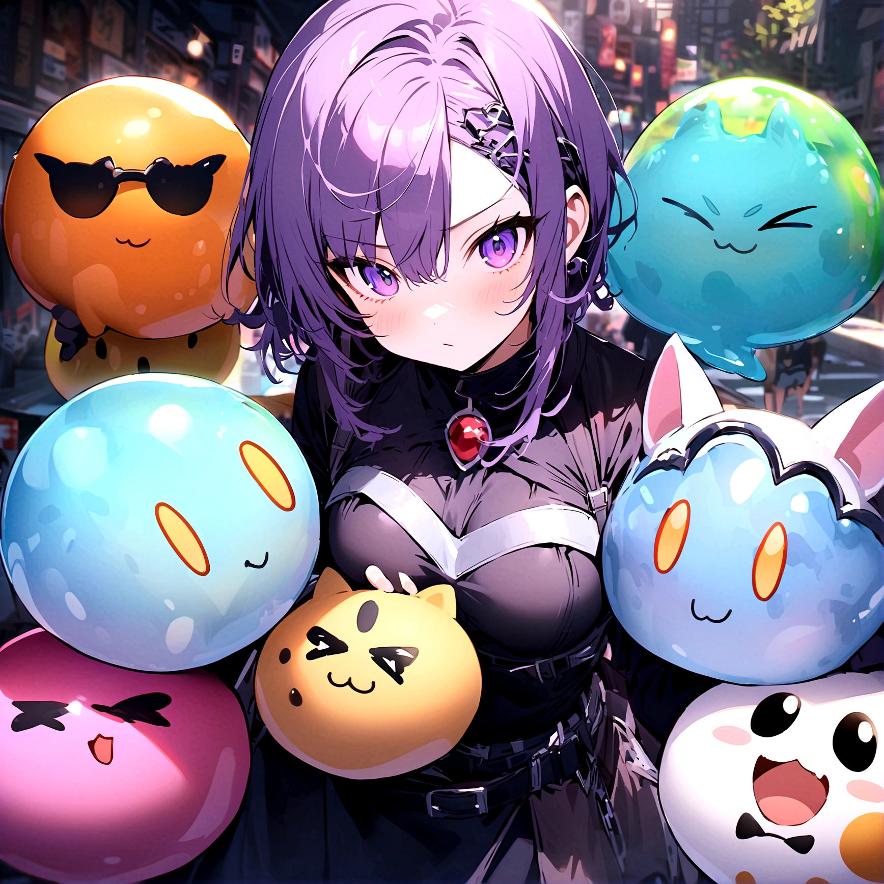 Dragon Quest、猛poisonの沼、Boyz Slime、Purple Sliver、poison々Cool looking slime、gel、Irregular shape、猛poisonボディ、