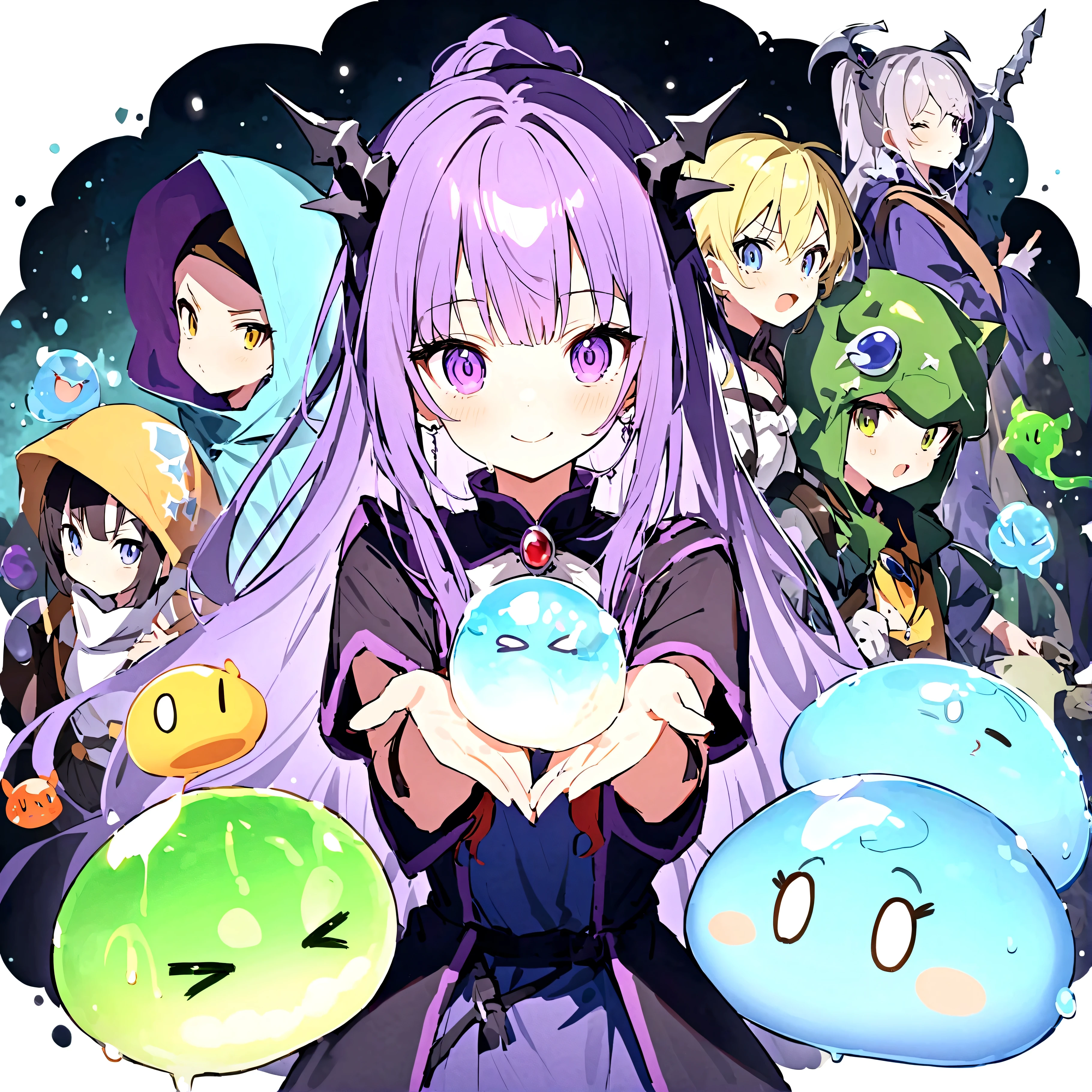 Dragon Quest、猛poisonの沼、Boyz Slime、Purple Sliver、poison々Cool looking slime、gel、Irregular shape、猛poisonボディ、