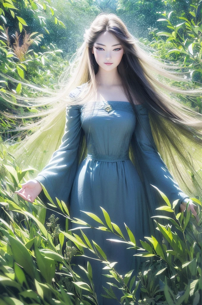 (best quality,4K,8K,high resolution,masterpiece:1.2),Extremely detailed,(Practical,photoPractical,photo-Practical:1.37), Girl with burning eyes, Secret Garden Background, Vibrant colors, Soft sunlight, Dreamy atmosphere, Enchanting aura, Flowing hair, Intricate details, Practical rendering, Delicate brushstrokes, Magic Elements, Moonlight scenery, Elegant Posture, Mysterious mask, Fantasy setting