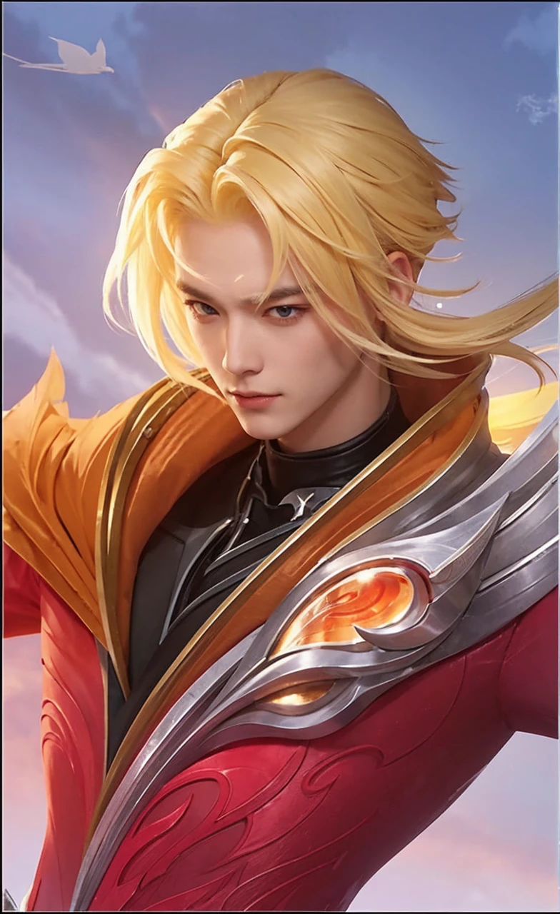 A man with realistic white hair, exactly the same hairstyle, realistic Korean handsome face, realistic cool expression, exactly the same clothes, realistic sispak body,Realistic light, realistic shadows, realistic background
