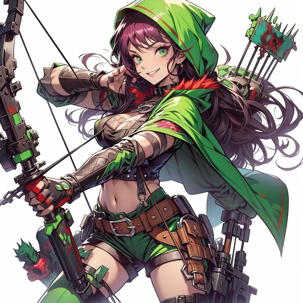 a woman sitting on a ledge in front of a full moon,red, green luminaty , Gotich, comic cover art, goth girl, sexy :8, attractive character, on amino, bats flying over tombstones, nico robin, horror smile, spike collar, beautiful fantasy painting, cruel korean goth girl, sultry and beckoning, pfp