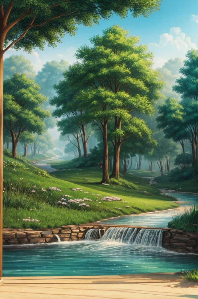 A drawing of the environment