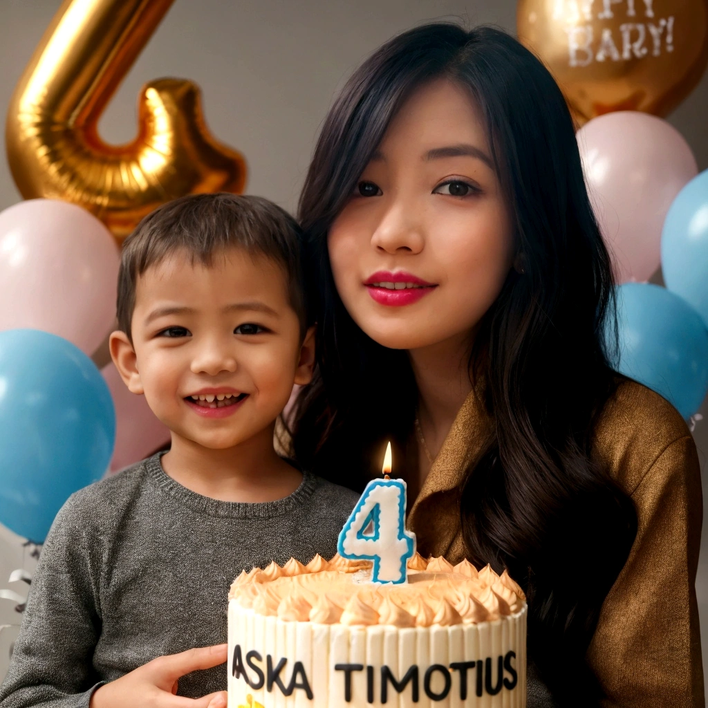 there is a woman and a boy that are holding a cake, holding a birthday cake, 2 , happy birthday, taken with canon eos 5 d mark iv, taken with canon 5d mk4, four years oldrs old, 1 / 4 pshot on canon eos r5, shot on canon eos r 5