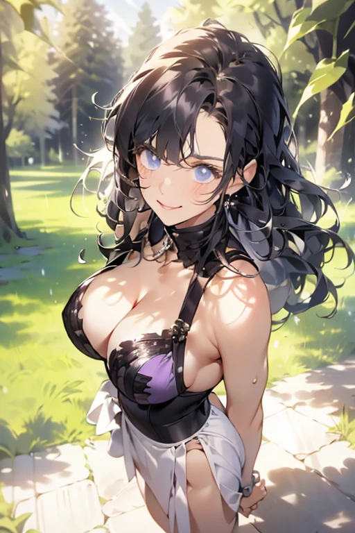 Beautiful breasts,(from above:1.2),(from side:0.9), ((Face)), (Close-Up:0.4), (real、photorealistic:1.4),(RAW photo:1.2),highest quality,(4k, Best Quality, High Resolution: 1.1), (Realistic, Photorealistic:1.1), a 18yo Girl, Fine blue Eyes, Fine Complexion, (Look Viewer:1.2), Cute, Pure, Long Eyelashes, Upper Body, Blush, Random Clothes:1.3, Realistic Light, Realistic Shadows, [Blurred Background], Eye Focus, Professional Lighting, Photon Mapping, Radiosity, Physically based rendering, high detail, big hairpin，full body esbian，the skirt is floating in the wind、Dark purple panties、thin Pubic hair ,(with sparkling eyes and a contagious smile),cute mouth, highest quality, high resolution,Real World, Natural light,perfect Natural light, Looking at Viewer,
