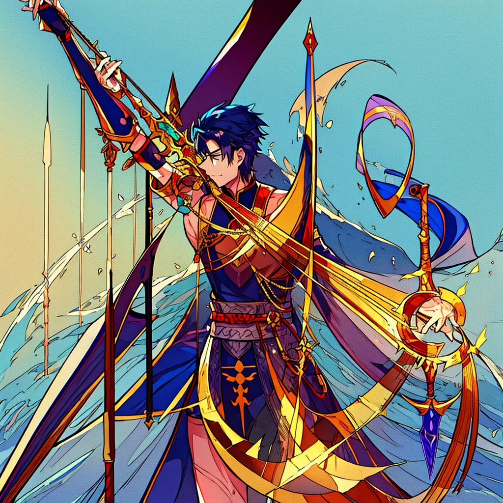 Draw Male Servant, Fate Grand Order, Thailand, King Naresuan the Great, Archer Class, Gunsword Weapon