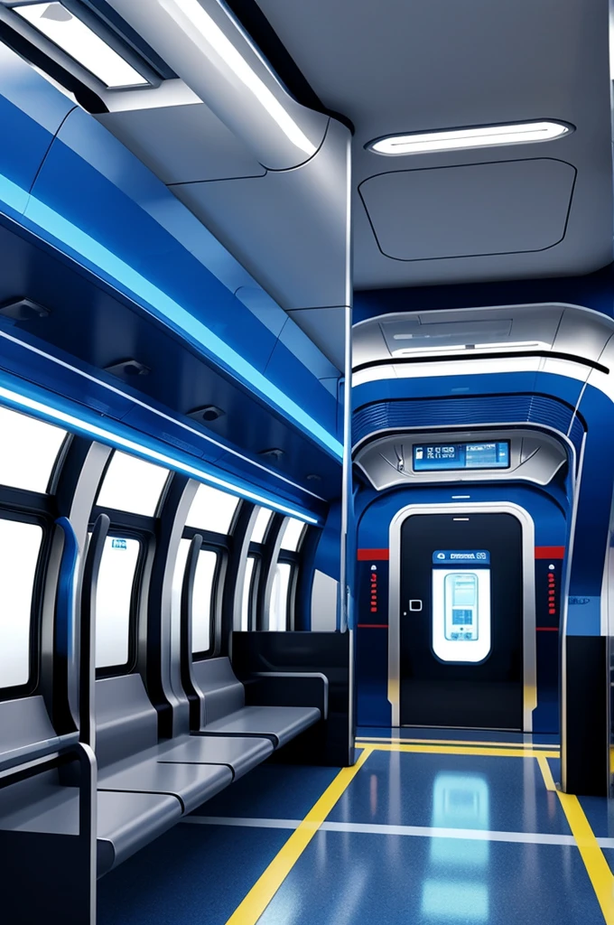 Futuristic and high-tech train 
