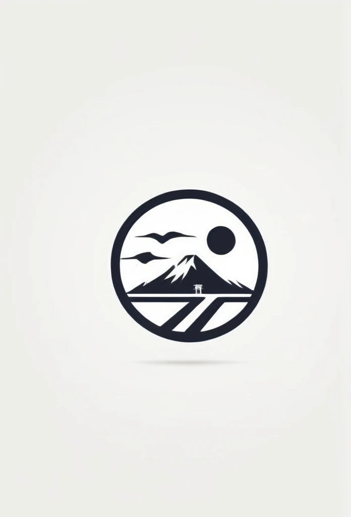 construction company logo
It's a cool emblem,
a slightly Japanese-style design
The background is white
cool cool
