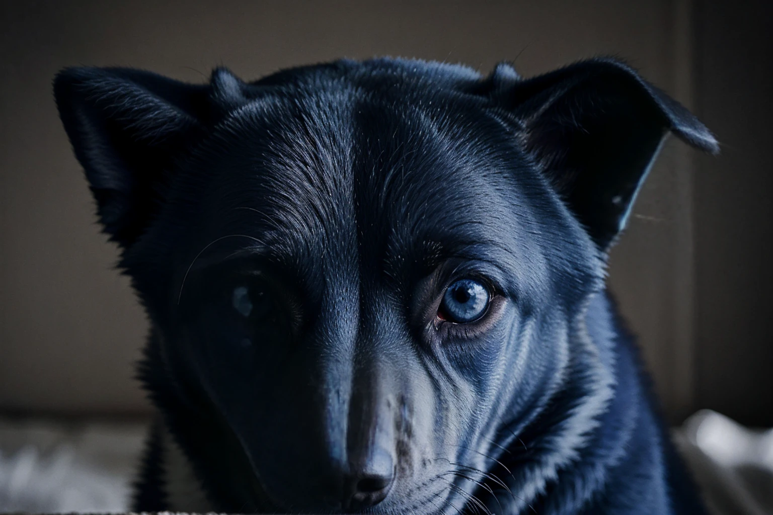 eyes of a blue dog