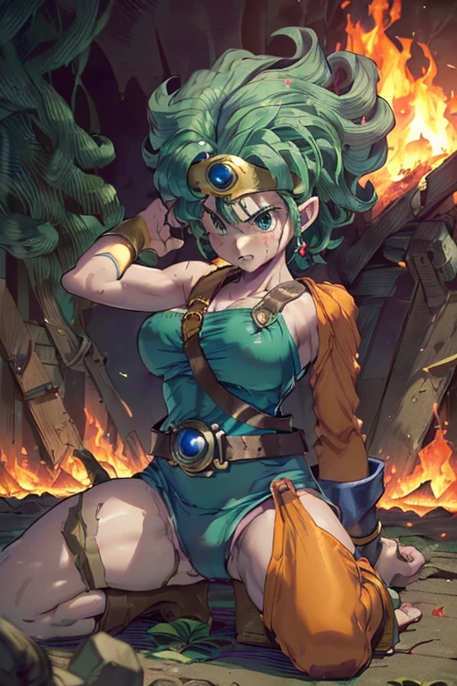 (((Dragon Quest 3 Costumes)))、distinct、、(((Whole body expression))),(((Sage)))、(((I almost died)))、(((Go down)))、(((suffering)))、(((Clothes are torn)))、((Make the most of your original images))、((The clothes are severely torn))、((Bloodstained))、((Stockings are torn))、((Best image quality、8K))、Ultra-high resolution、(((On one knee)))、(((Hands tied with chains))),(((I'm fainting))),(((Bleeding from many wounds)))、(((My chest is about to burst)))、(((The flames burn on the clothes)))、(((Hot air makes it hard to breathe)))、(((The costume is torn)))、(((Under attack from the enemy)))(((My whole body was electrocuted、numb)))。