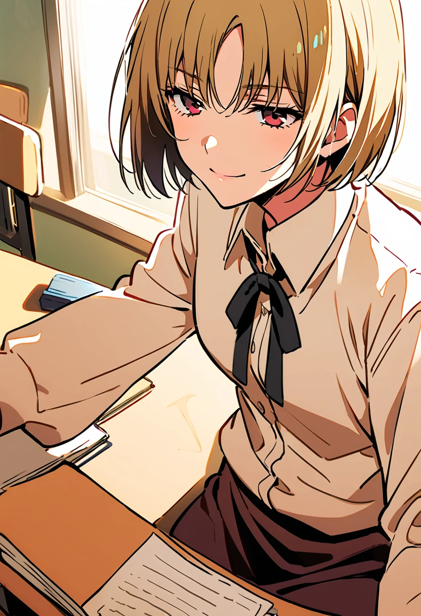 kushida Kikyou, classroom,smile,blonde hair,kushida kikyou from classroom of the elite