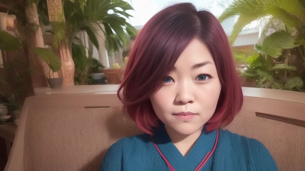 Japanese cartoons, (((portrait of he said))), 一个female人, (((Red hair))), (((blue eyes))), (((female)), 8K, unreal engine, Octane Rendering, From kyun, gamang, Yoon Kun-gil, g.arrive, gosonjak, shrup, Serious, Domi, Noah, trending on pixiv, fan box, Skobo, masterpiece, Smooth and soft skin, big dreamy eyes, Beautiful and Intricate Colored Hair, symmetry, Japanese cartoons wide eyes, soft lighting, Concept Art, digital painting,  Tropical Islands