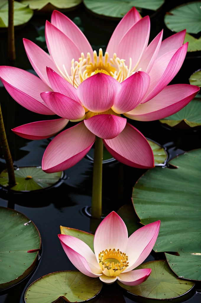 Sad lotus flower