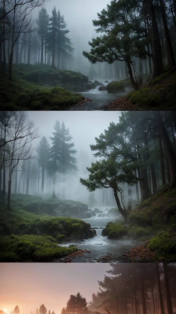 白い梟, in the misty Hogwarts forest at night,Photorealistic, precise and high quality,Covered in white mist