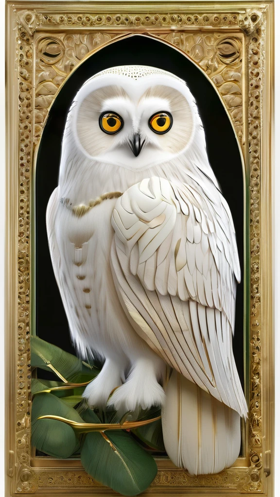 (A pure white owl is lifted), (Owls make up 70 of the frame%), (Pure white owl: 1.37), Pure white owl, Pure white owl, (Stand on Athena's left shoulder:1.30), (Stand on the shoulder) ,(Stand on the shoulder) , The owl's face is round, (wide blue eyes: 0.8), very large eyes, Short curved beak, Thick, Pure white,hat feather, It is a unique and beautiful creature,The wonders and wisdom of nature are on display,
(The left half of Athena's body: 0.8), Dignified and beautiful, Shining golden light, Wearing an olive branch,,{{Masterpiece}}, {{{Best quality}}}, {{Ultra-detailed}}, {{illustration}}, {{Disheveled hair}}, {{Masterpiece}}, {{{Best quality}}}, {{Ultra-detailed}}, {{{illustration}}}, {{Disheveled hair}} Surrealist art style ,closeup cleavage,mito,Ancient Greece,,Masterpiece,Matte painting,Enigmatic Atmosphere,Depth of field (degrees of freedom),boobs shot(mcu),Close up,Dramatic lighting,