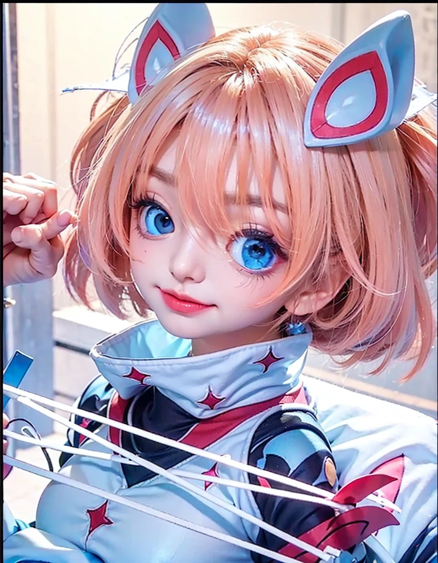 Kagura mobile legends, long white hair, Gentle Scarlet colored eyes, necklace