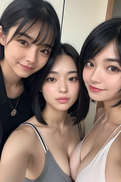 ((highest quality)), ((masterpiece)), (Perfect Face), (Perfect Eyes), (Very detailed), (Perfect detail) ,Very detailedな顔と肌の質感, (Perfect body), (Perfect Face), (((Three Girls))), Very detailedな目, (smile), (On a street corner in Tokyo, Outdoor, Very crowded), (8--old l),(((naked))),(((pregnancy))),(((naked体))),(((全naked)))