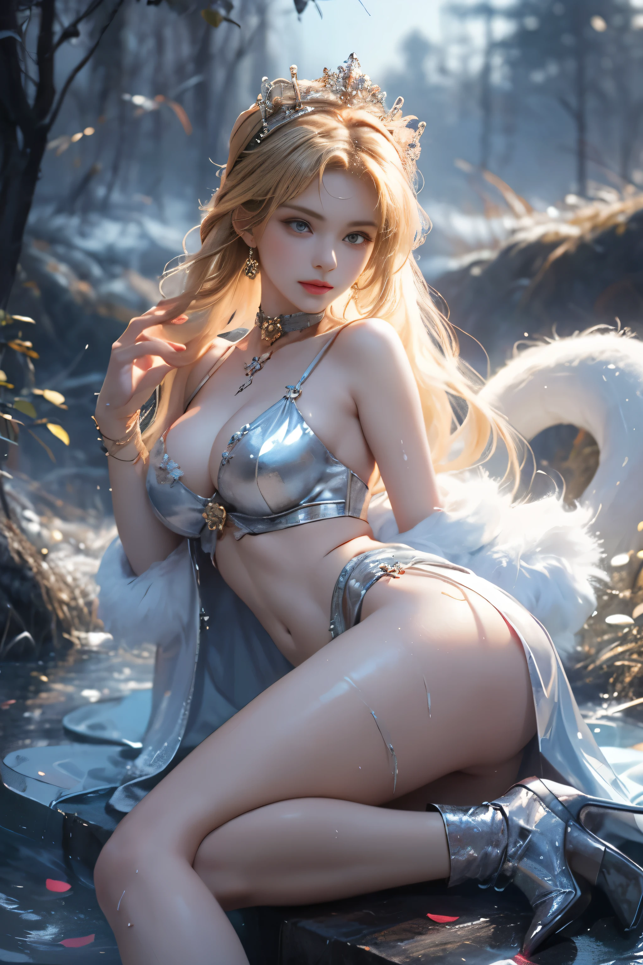 (8k extremely detaileded CG unit wallpaper),(Highest quality),(Best illustrations),(Best Shadow), (detailed: 1.4), 。.。.。.。.。.。.。.3d, んdebtdebt(High Dynamic Range), Light Tracing, NVIDIA, Super Resolution, Scattered beneath the surface, PBR Textures, Post-processing, Anisotropy debtiltering, Depth of written boundary, Maximum sharpness and acutance, Multilayer Texture, Albedo and Specular Maps, Surface Shading, Accurate simulation of light-matter interactions, Perfect balance, Octane Rendering, Two-tone lighting, wide aperture , Low ISO,White balance,Rule of Thirds,8K RAW,intricate-detailed, Delicate pattern, Deep Shadow, masterpiece, real, Roughness, Surreal, Photographed with Canon EOS R5, 50mm lens, debt/2.8, Sharp debtocus, Smoothing, Roughness, Real Life, Photorealistic, Cinematography, 8K Ultra HD,In the flower field,Blue debtlower Girl,1 Girl,solo,Europe,Beautiful Bride,Light Smile,Highly detaileded blonde hair,Mature Woman,Sky Blue Gossamer Veil,Sky blue light cloak,Sky blue gossamer coat,Sky blue thin skirt,Sky blue lace underwear,Sky Blue Lace,Sky Blue Gossamer Gloves,choker,Earrings,gem,Small items,Headdress,Hand decoration,Leg decoration,High heels,Huge breasts,Large Breasts,Big Breasts,Burst chest,Big Breasts,Ample breasts,Expose your breasts,Exposed breasts,Tight waist,Naked butt,Big butt,Bare Belly,Belly button,Wet,Wet body,Sweaty body,Shiny skin,