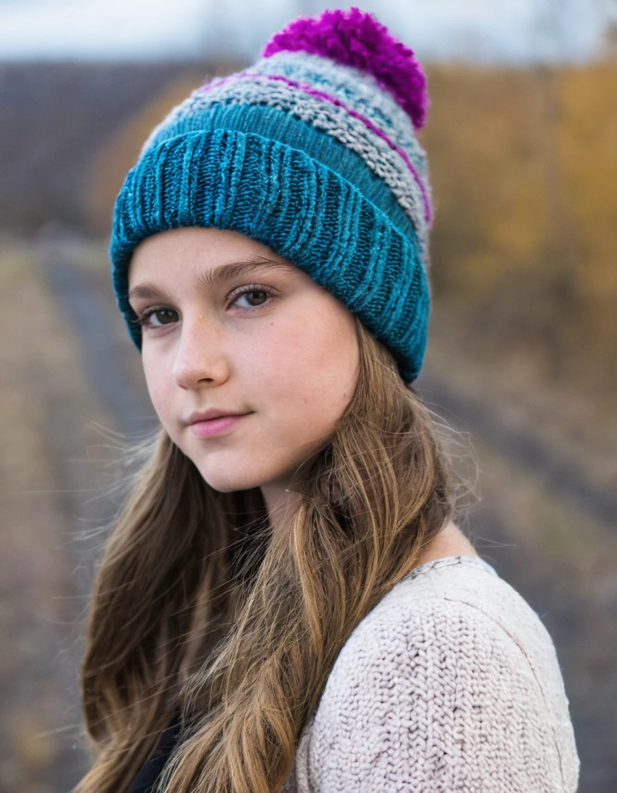 17 year old beautiful butt girl wearing a knit cap
