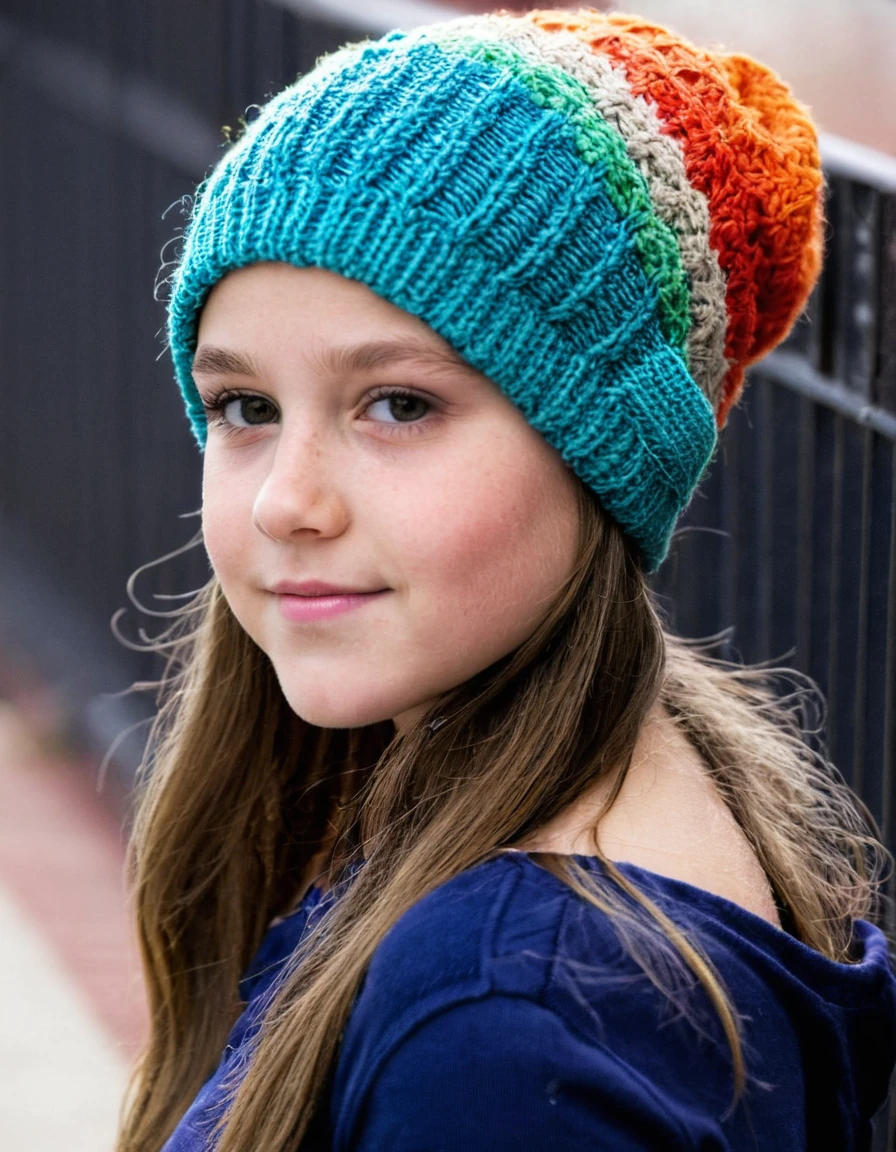 17 year old beautiful butt girl wearing a knit cap