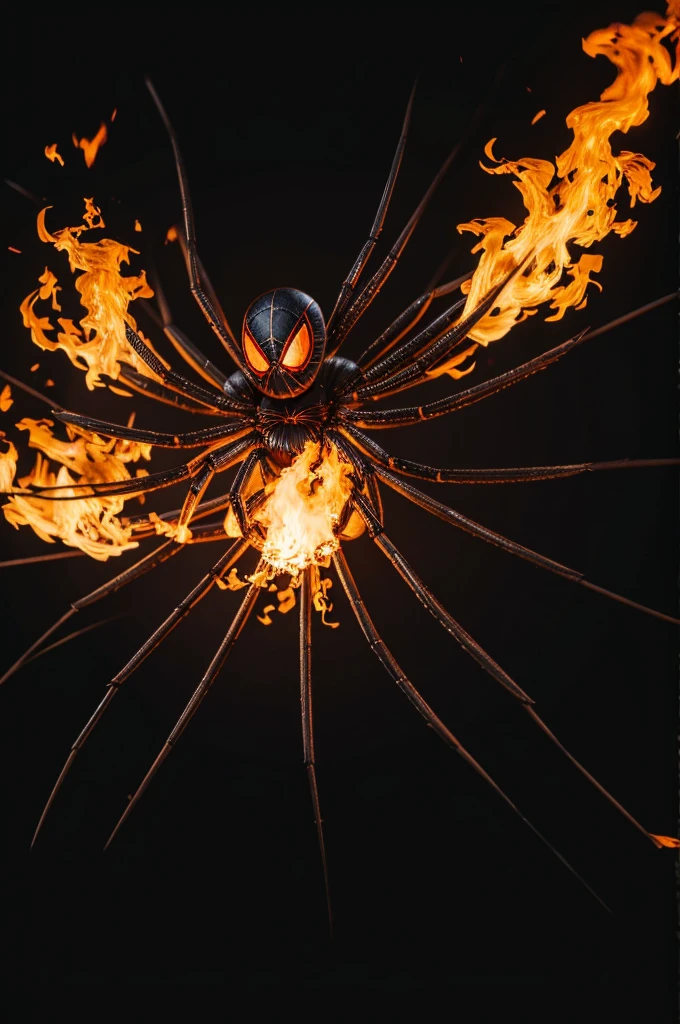 fire type black spider pokemon