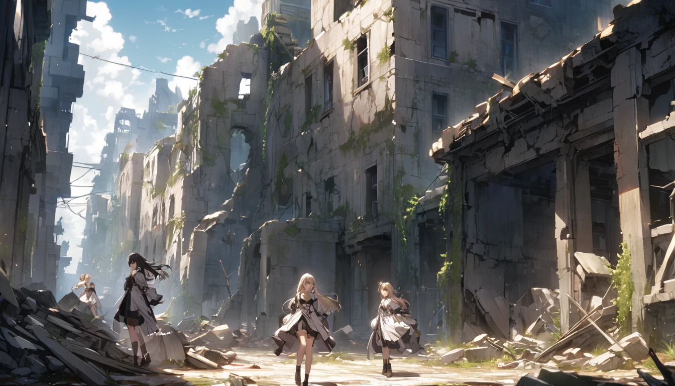 ruins、Angel、girl