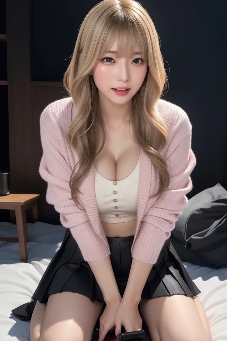 ((Highest quality, 8K, masterpiece: 1.3)), (remote_play), (remote_shake), Urzan-6500-v1.1, PurerosFace_v1, Highest quality, masterpiece, shape, (Realistic, photo-Realistic:1.37), wonderful, In detail, Unbelievably absurd, Large file size, Very detailed, High resolution, Very detailed CG Unity 8K wallpaper, Ray Tracing, Browsing Caution, 1 female, Japanese Mature,jukujo, (Dark blonde medium wavy hairstyle that falls over one eye。Bangs are swept away。:1.3), (Slender body),(Wear a jacket over a V-neck sweater,Wear a pleated skirt),(Blushing:1.4),(Cleavage), close your eyes, We witness an individual overwhelmed by the intense stimulation caused by a powerful shake device. The jolts of pleasure or surprise prompt them to instinctively crouch down, Their bodies respond to electrical vibrations.、Knees break。.. With close your eyes and an open mouth, The joy on their faces., surprise, And that suggests vulnerability.. The energy of the scene is palpable.., Audience、Share your own thrilling experience on this subject.,Glasses,In a dilapidated and cluttered backyard