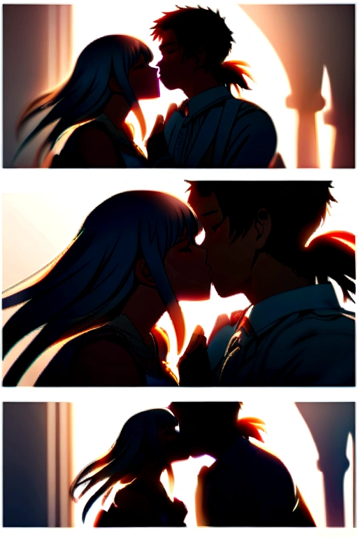 Erotic kiss