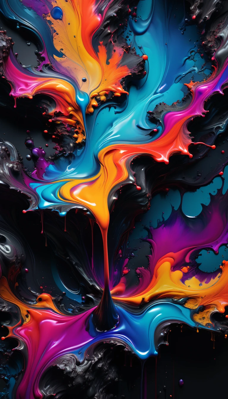 male, landscape, Abstract liquid colors born from darkness, Ultra HD, Realistic, Vibrant colors, Very detailed, UHD rendering, Pen and ink, Perfect composition, Beautiful and sophisticated、Highly detailed Octane renderings are trending on Art Station, 8K Art Photography, photoRealistic concept art, Perfect cinematic light with soft, natural volume