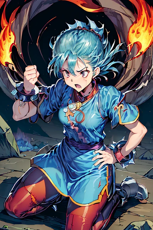 (((Dragon Quest 3 Costumes)))、distinct、(((Female)))、(((Whole body expression))),(((wise)))、(((alone)))、(((Go down)))、(((Clothes are torn)))、((Make the most of your original images))、((The clothes are severely torn))、((Bloodstained))、((Stockings are torn))、((Best image quality、8K))、Ultra-high resolution、(((On one knee)))、(((Hands tied with chains))),(((I'm fainting))),(((Bleeding from many wou(My chest is about to burst)))、(((The flames burn on the clothes)))、(((Hot air makes it hard to breathe)))、(((The costume is torn)))、(((Under attack from the enemy)))、(((My body is numb)))、(((Direct lightning strike)))、(((Rock Bottom of Despair)))、(((I am enduring it with willpower alone.))),(((The flames burn on the clothes)))、(((Eyes are clear)))、(((Getting punched in the stomach)))、(((Based on the original)))。