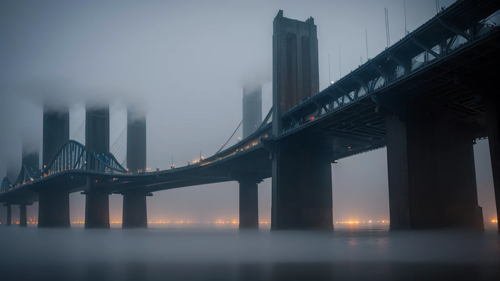 Foggy night, Huge and enigmatic structures