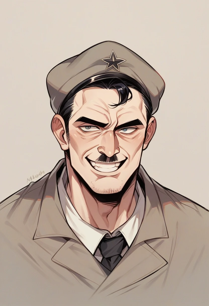 Nadrendra Modi and Adolf  talking with each other thile smiling