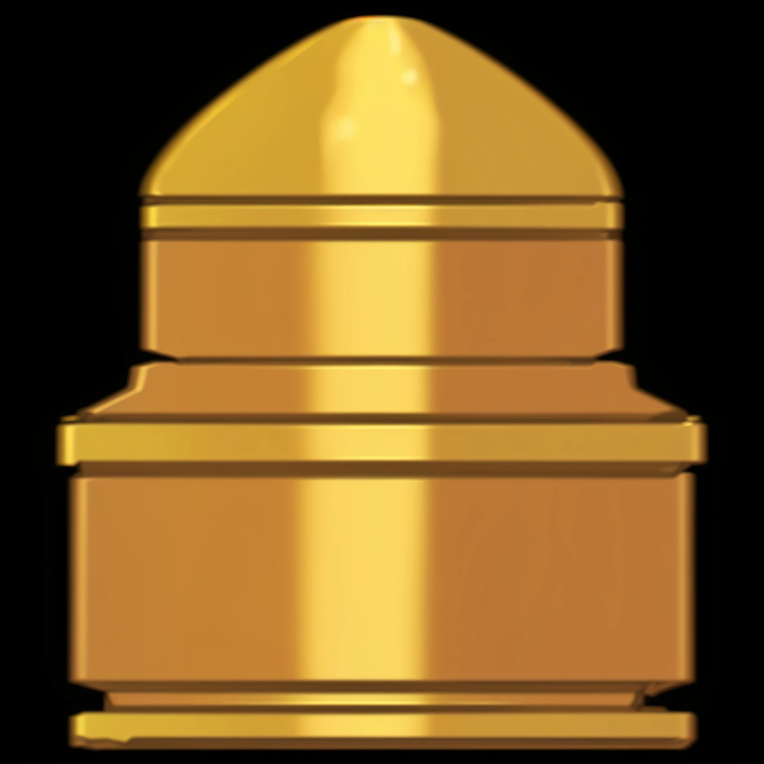 A golden bullet,American cartoon style,8K,Extremely detailed wasteland style,Game Icon.