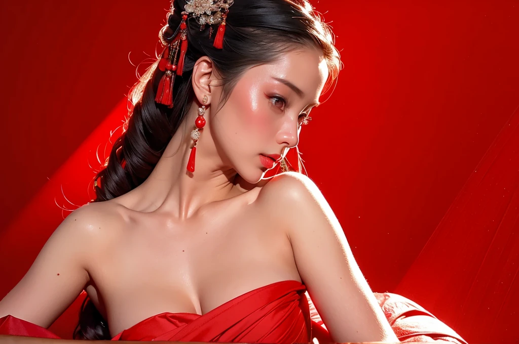 naked : (Highest quality、8K、16K、Masterpiece、realistic、Superb details、Beautiful in every detail、Ray Tracing)、photograph、HDR,
Take a break、naked 25 year old woman, Beautiful face like an idol,naked、beautiful breasts、Beautiful feet、Beautiful pussy 、(Tying a turtle shell)、((((Red light and cinematic light)))),(( red glow)), Beautiful and sexy geisha, red decoration, ((red mood in the background)), Chinese girl, in the japanese room.