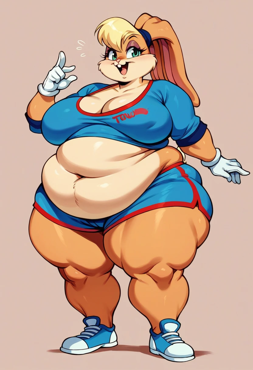 Fat obese gluttony murbily obese lola bunny