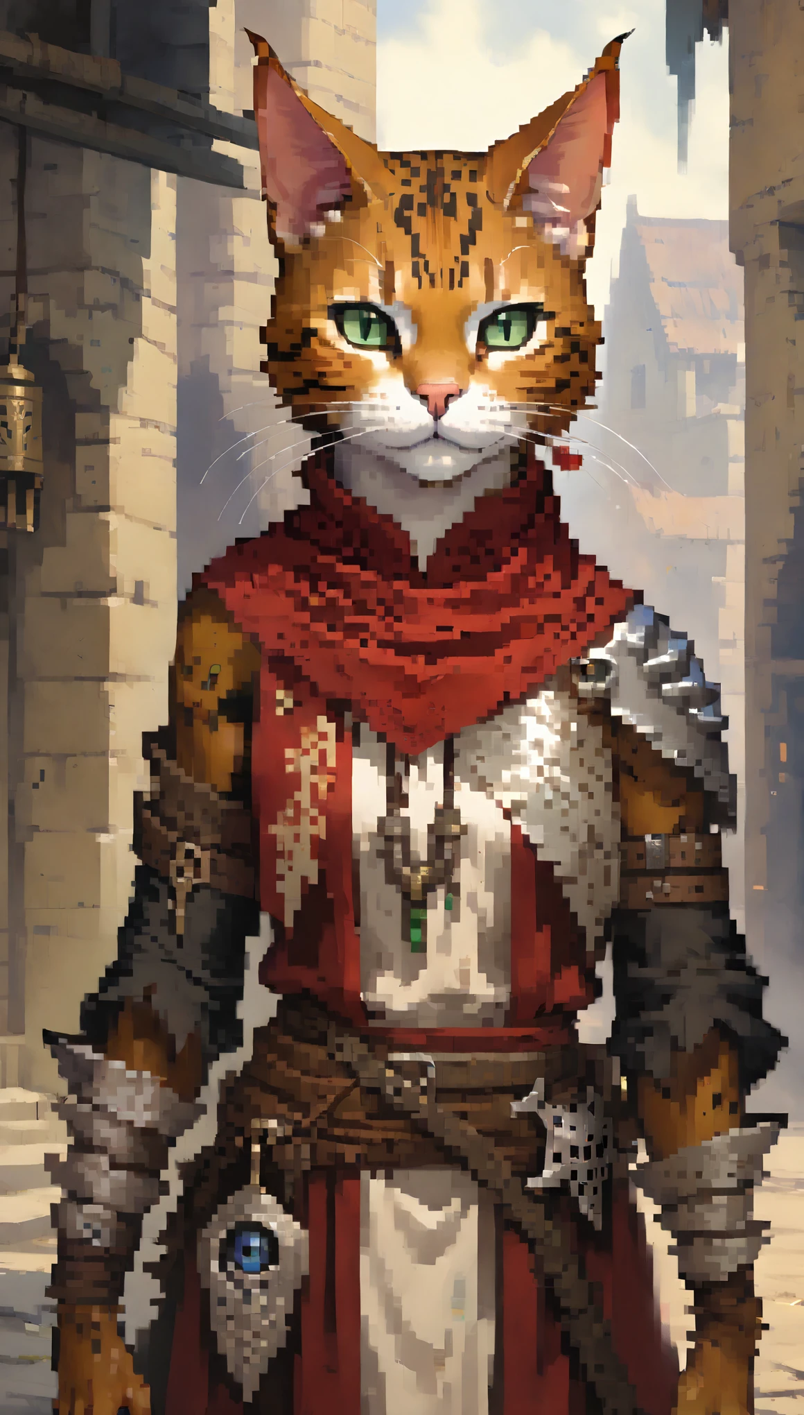 score_9, score_8_up, score_7_up, (clear simple background, white background, papyrus background), ((tabaxi), anthro, solo, female, (portrait), (focus), (holding, assassin, rogue), ((wearing dark robe, cape)), (cat fur)), beautiful, silver digger, shiny silver knife, damaged cat ear, tabaxi damaged ear, torn feline ear, battle scars on ear, sword cross-guard, old sword guard, (damaged in battel guard:0.5), scars, scars stripes, scars marks, battle scars, claw scars marks, ((damaged eye:1.3)), ((demon eye:1.3)), ((earrings, ear jewelery))