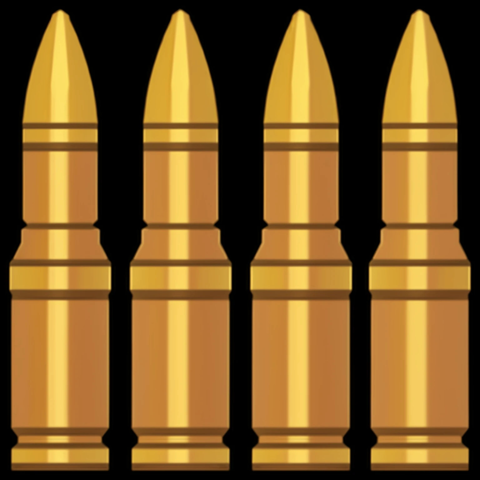 A golden bullet,American cartoon style,8K,Realistic texture,Extremely detailed wasteland style,Game Icon.
